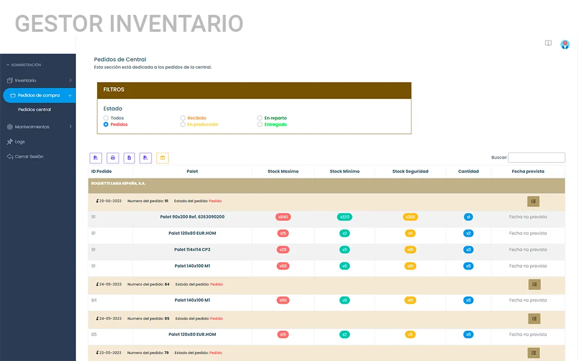 Gestor de Inventarios remotos