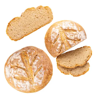 Hogaza de pan de masa madre